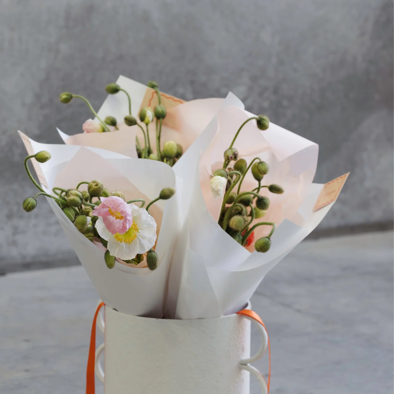 Bright poppy bouquet available for same-day delivery